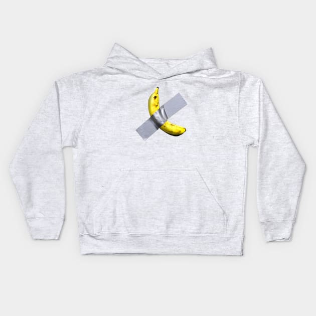 Duct Tape Banana Kids Hoodie by Pop Fan Shop